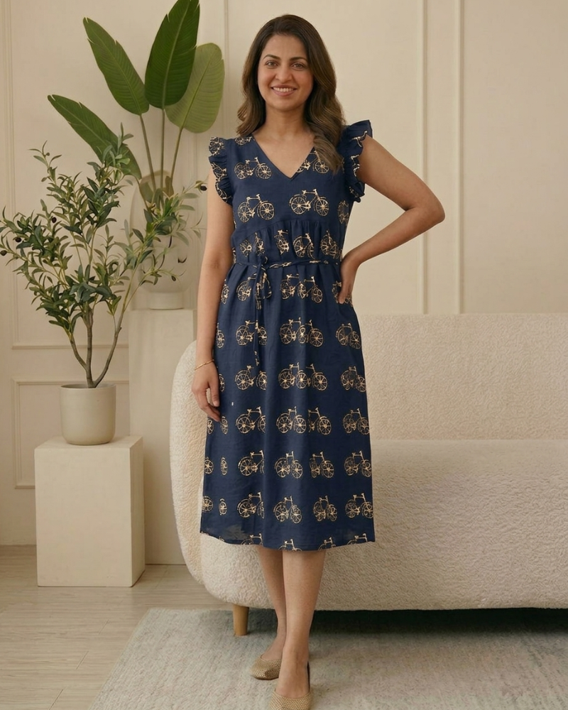 Women's Premium Cotton Nighty Frock - Image 4