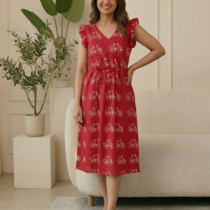 Women's Premium Cotton Nighty Frock